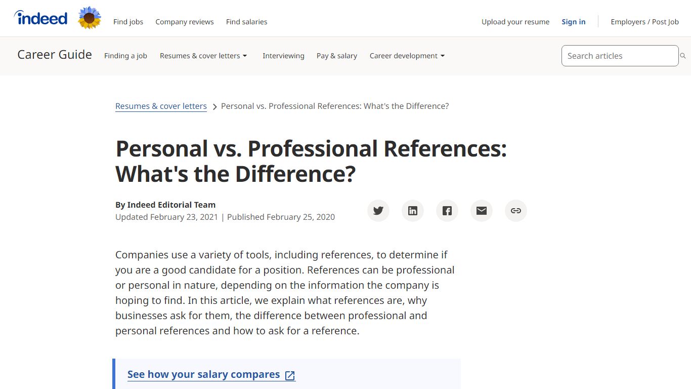 Personal vs. Professional References: What's the Difference?